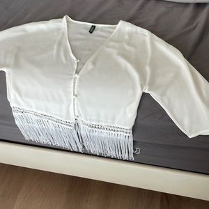 H&M fringe shirt